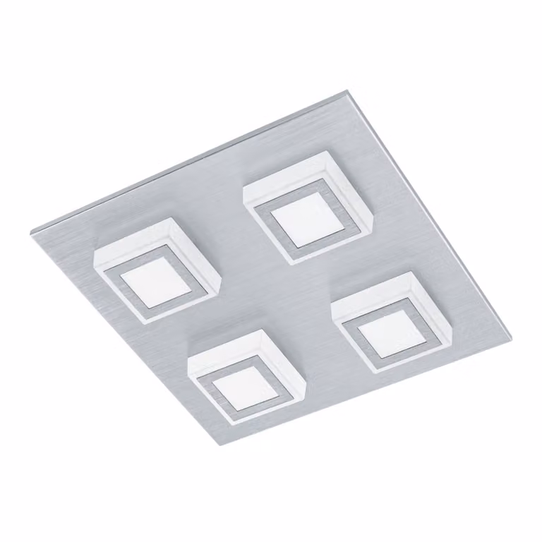 Eglo 94508 Masiano LED parete e soffitto 4 x 33 W alluminio spazzolato