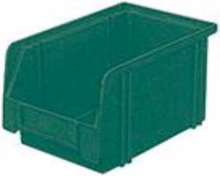 LA-KA-PE Contenitore a giorno L 230 / 200 x L 140 x H 130 mm verde - LK3 GREEN