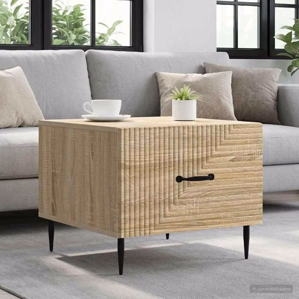 Maison Exclusive - Tavolino in rovere Sonoma 49 x 50 x 40 cm, materiale a base di legno