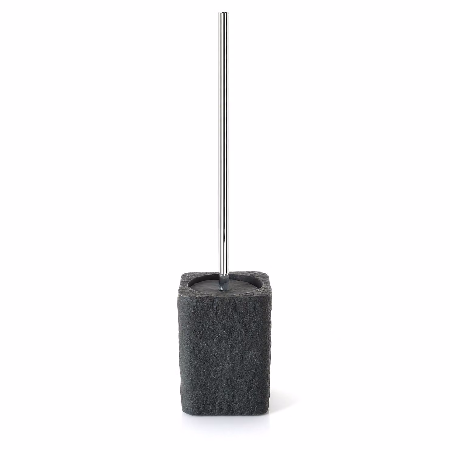 Scopino WC d'appoggio con ciuffo in setole in resina e sabbia AR33 Gedy serie ARIES Antracite