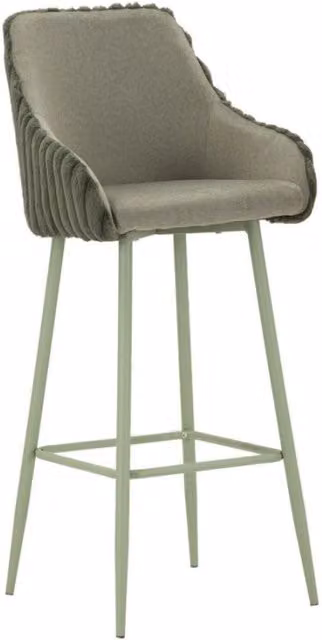 Sgabello Bar Alaska -a- Verde Set 2 Pz cm 52x46x111 (altezza Seduta cm 78)