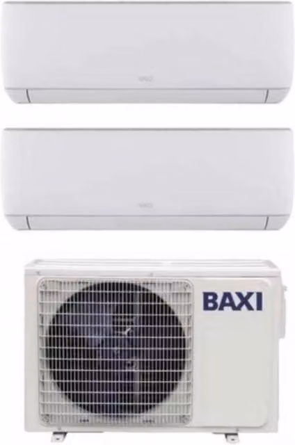 Condizionatore Dual Split Baxi Astra 12+12 Bianco con Wi-Fi e Controllo via App