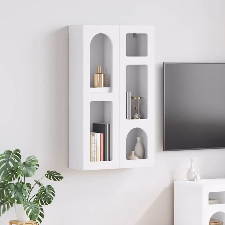 Armadio pensile con scaffale ELST vidaXL Bianco L: 59 cm, P: 20 cm, H: 100 cm