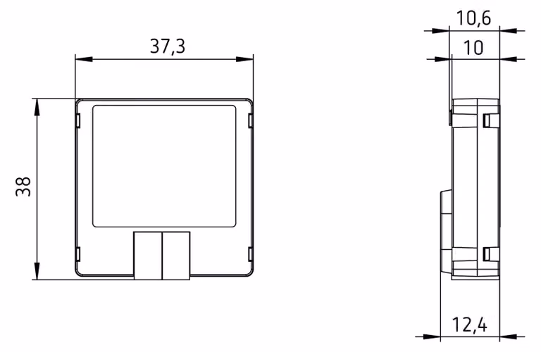 Theben LUXORliving T4.1 Interfaccia a 4 pulsanti Ingresso binario da incasso 4800405