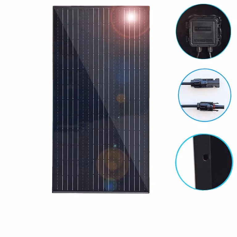Kit di pannelli solari, potenza di 450W, struttura in alluminio, kit da 150W