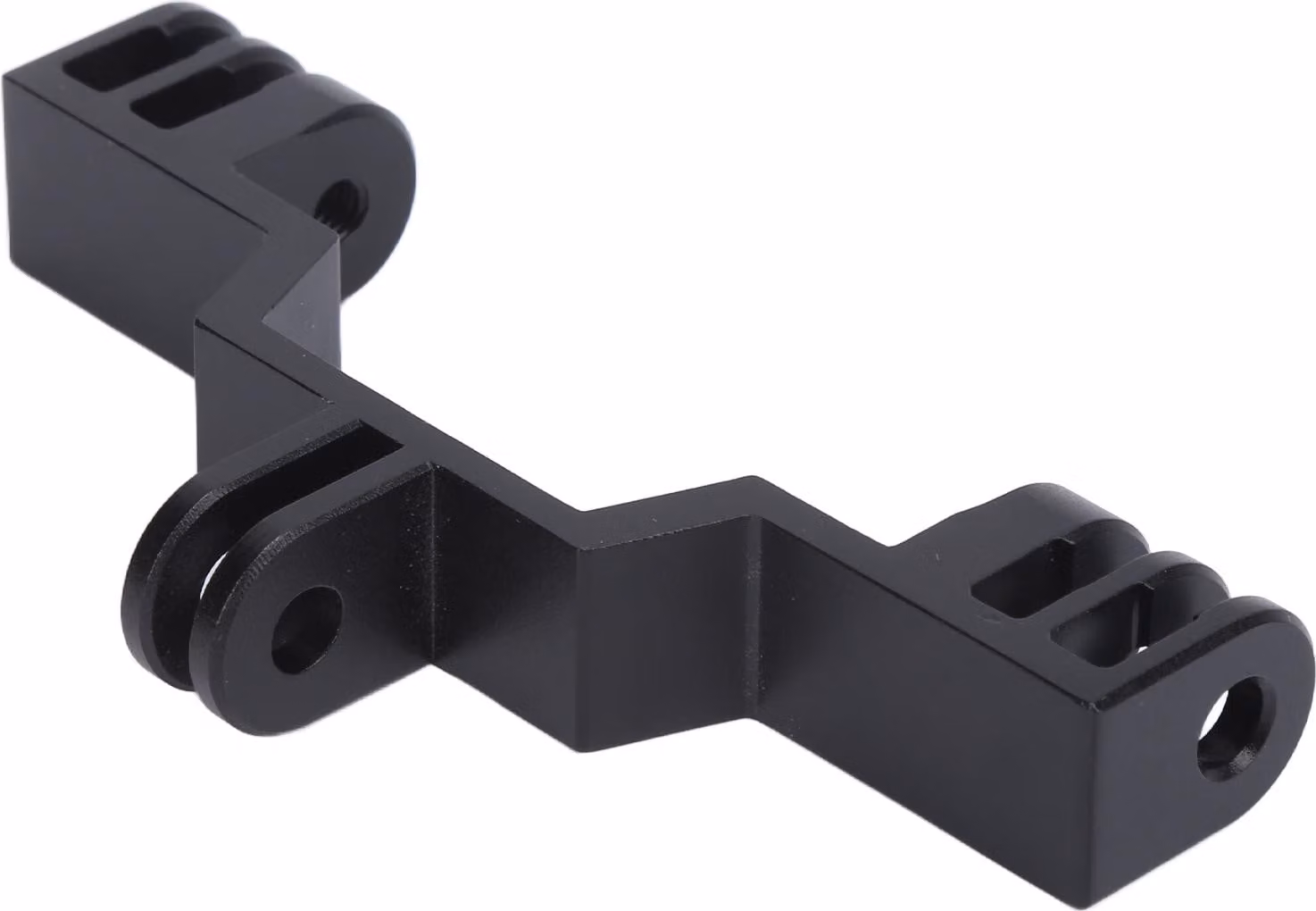 Doppio adattatore di montaggio per videocamera a doppia testa in movimento Doppio supporto in lega di alluminio per GoPro