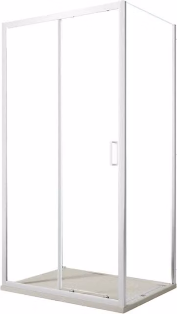 Box doccia 2 lati scorrevole e 1 lato fisso matias, misura 80x100