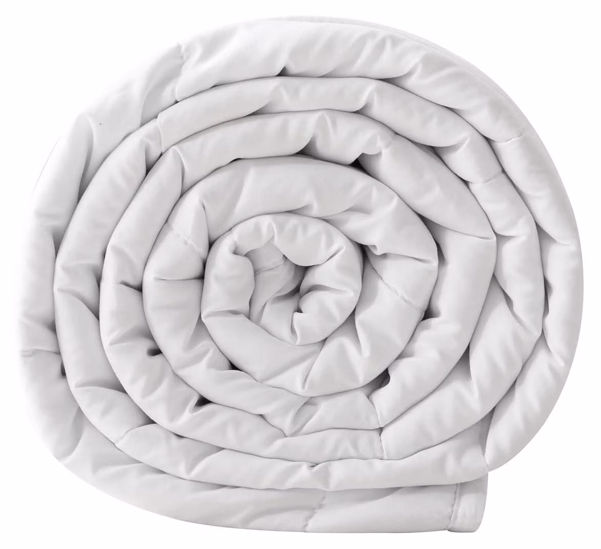 Letto estivo 220 x 240 cm, in microfibra, bianco, ideale per le notti estive