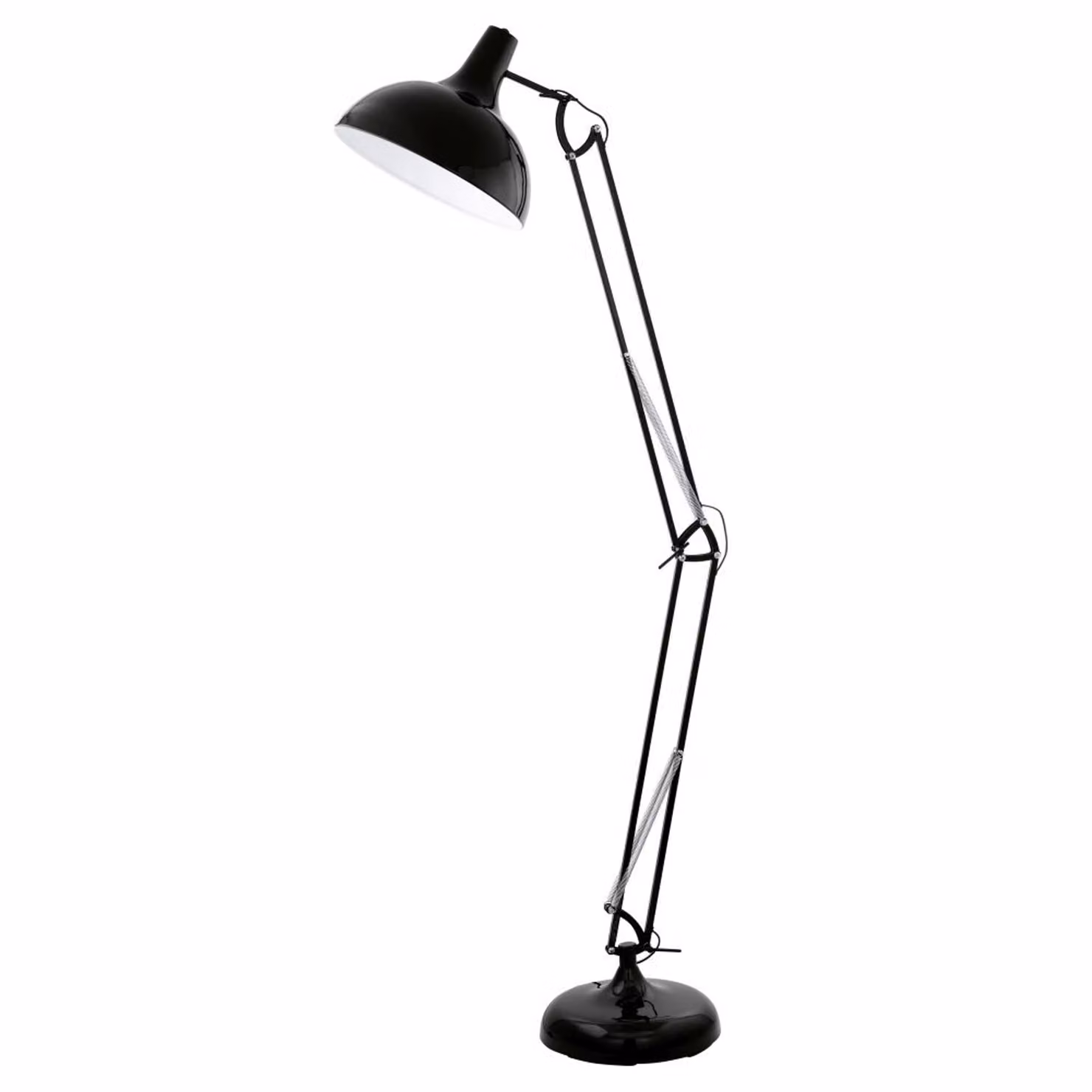 EGLO Lampada da terra Borgillio nero 94698