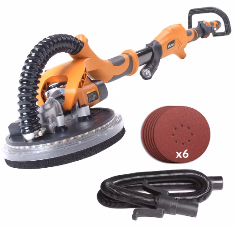 Levigatrice per superfici lisce con asta telescopica - 225 mm, grana media - 710 W, utensile elettrico