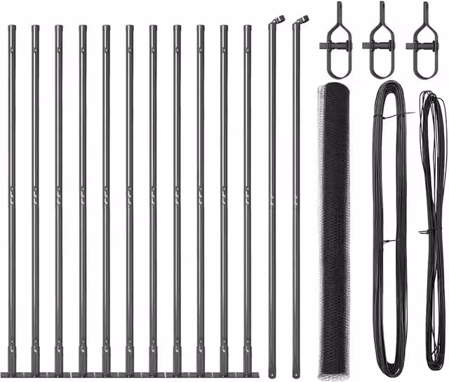 Pannello per recinzione in acciaio e PVC DESIGN IN, colore grigio antracite, H: 140,0 cm, L: 3,2 cm, P: 12,0 cm