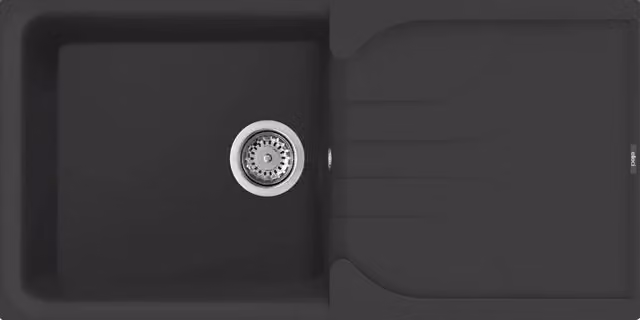 Lavello EGO 480 100X50 1 vasca + gocciolatoio NERO 40