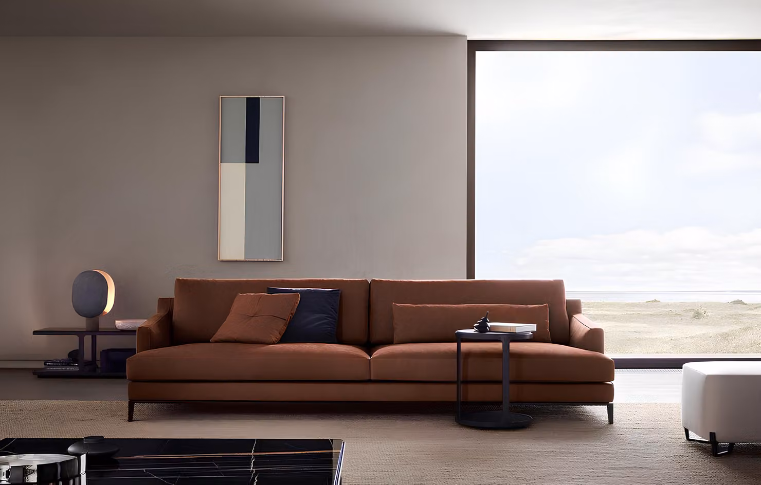 Big XXL Luxus Sofa Couch Polster Sitz Garnitur 4 Sitzer Couchen Sofas Stoff