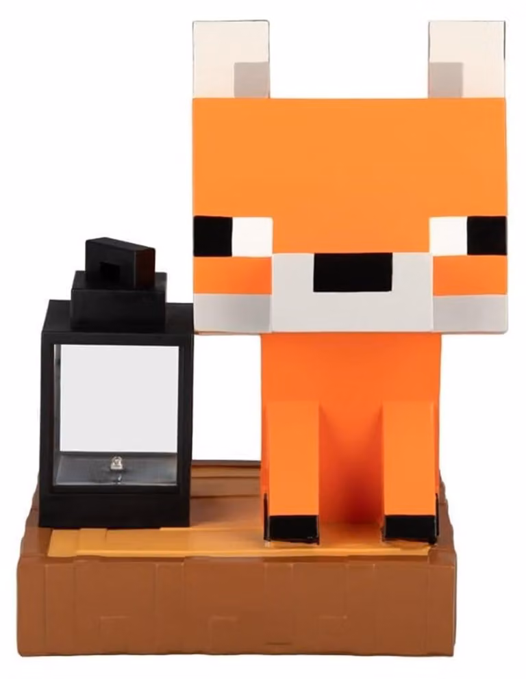 Lampada solare per giardino Minecraft Fuchs, 26 cm, con sensore di luminosità