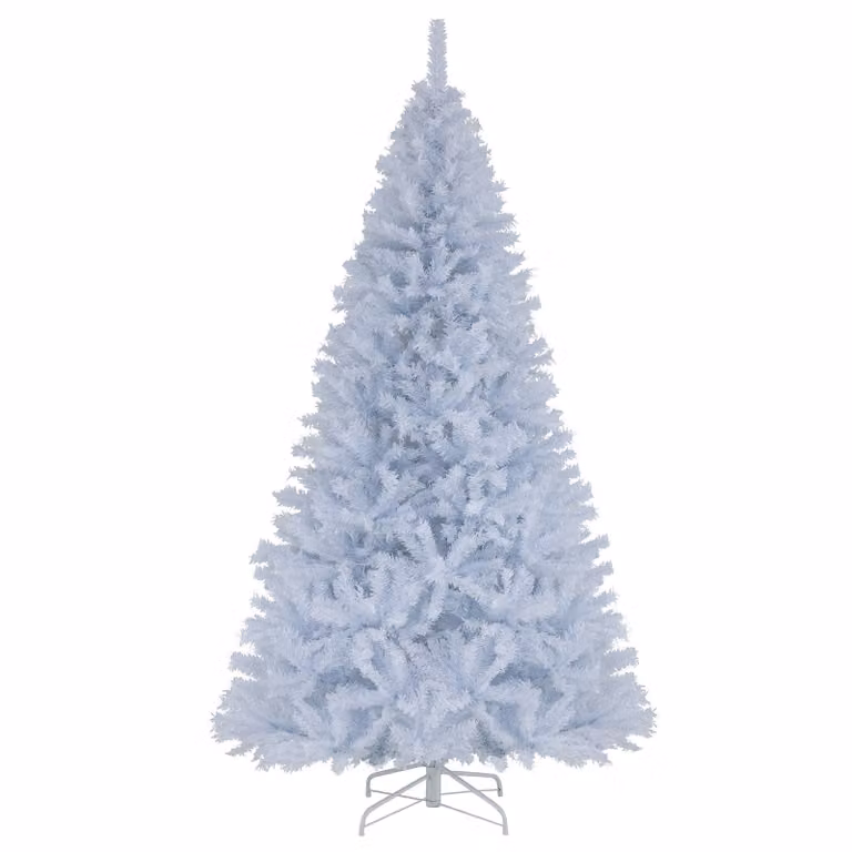 Albero di Natale pieghevole Costway con luci LED bianche, Altezza: 225 cm