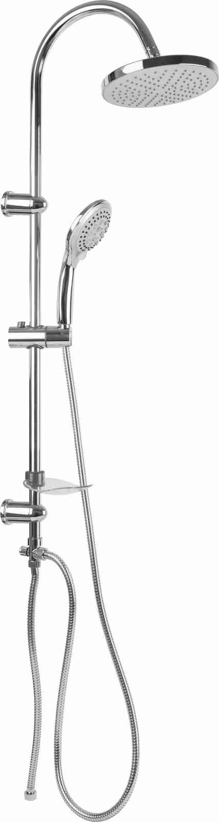 Set doccia Hydroland Classic, cromato, acciaio inox