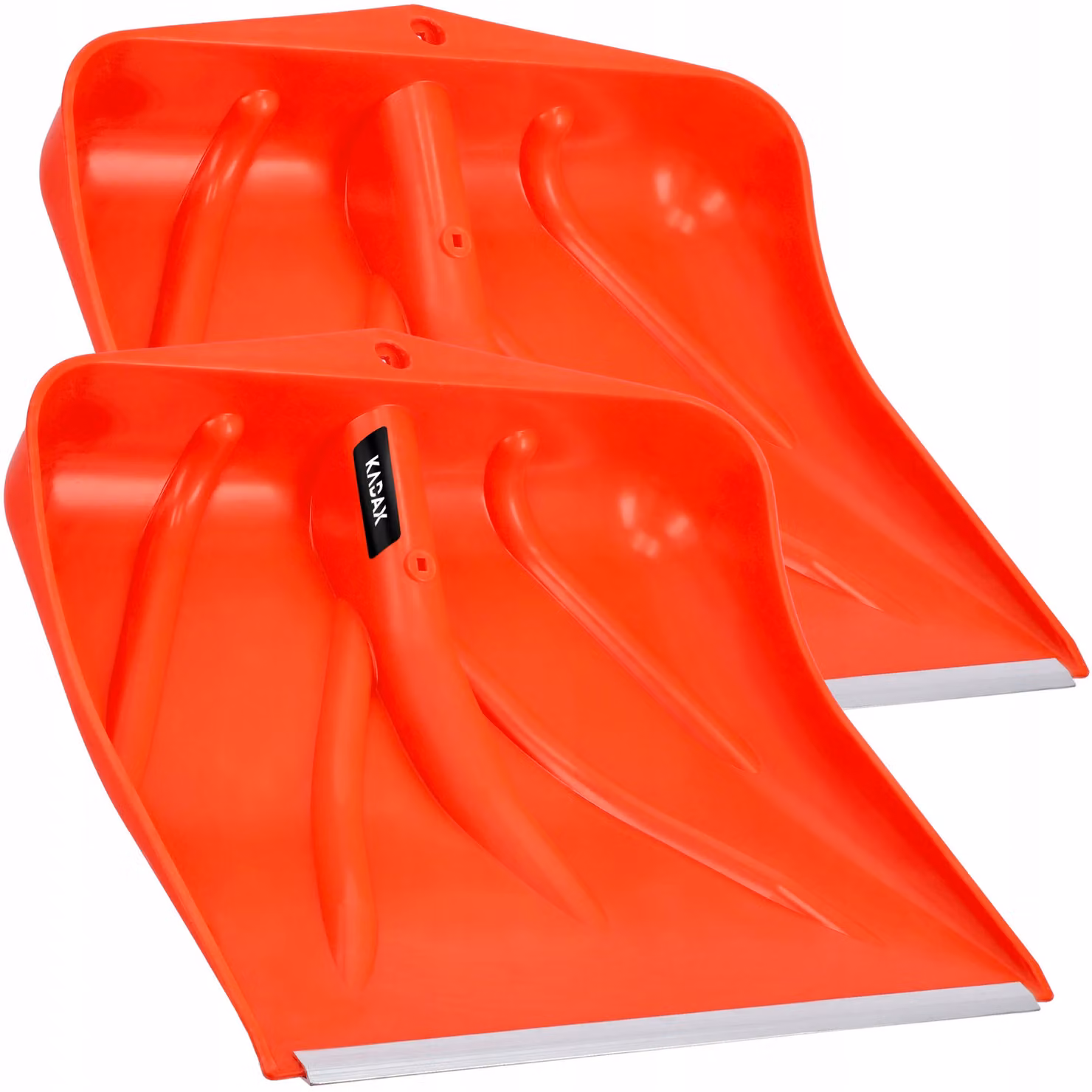 KADAX Pala da neve di colore arancione, pala da neve senza manico, pala da neve