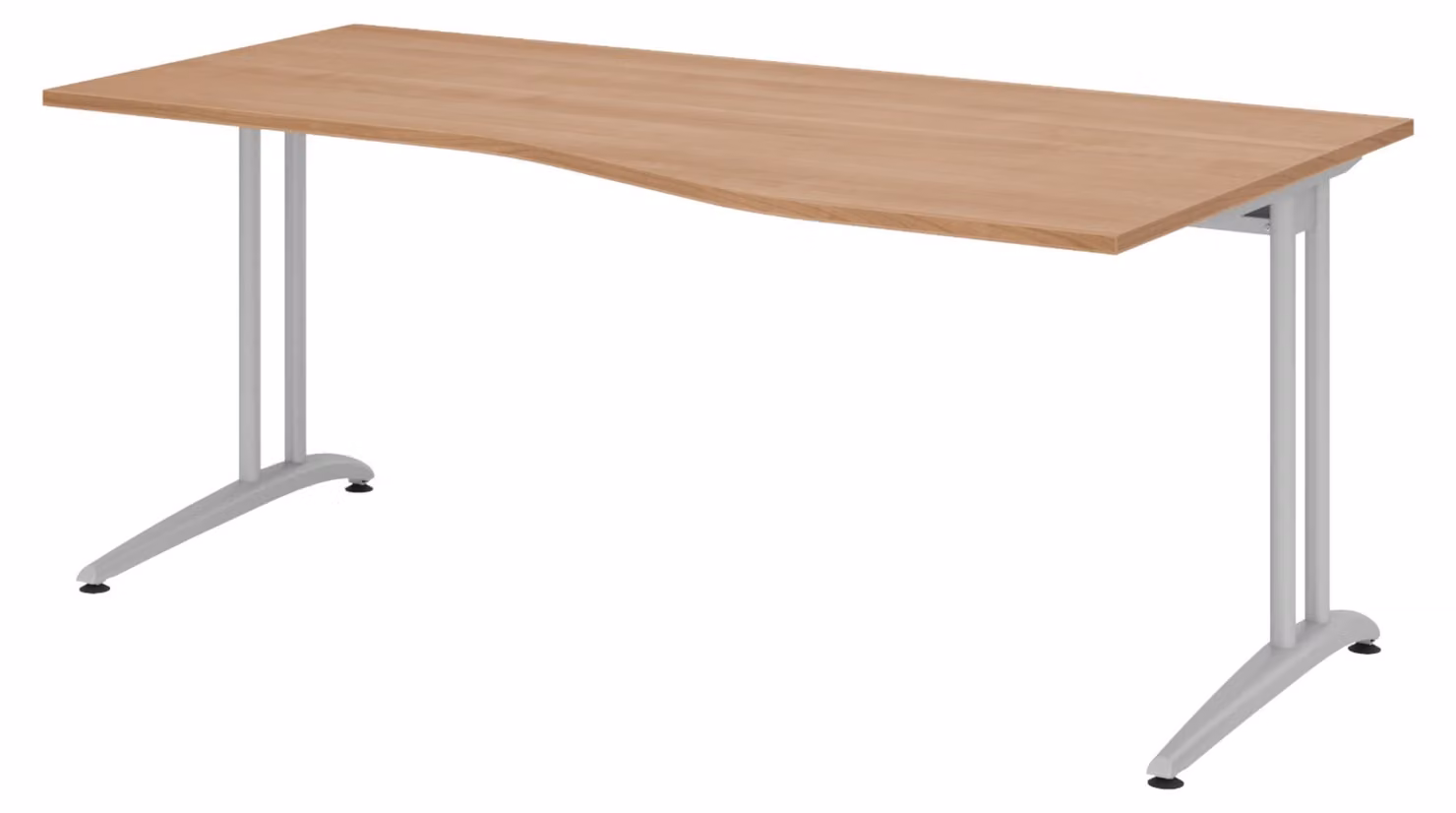 Scrivania bümö Serie B - Finitura: noce, dimensioni: 180 x 100 cm
