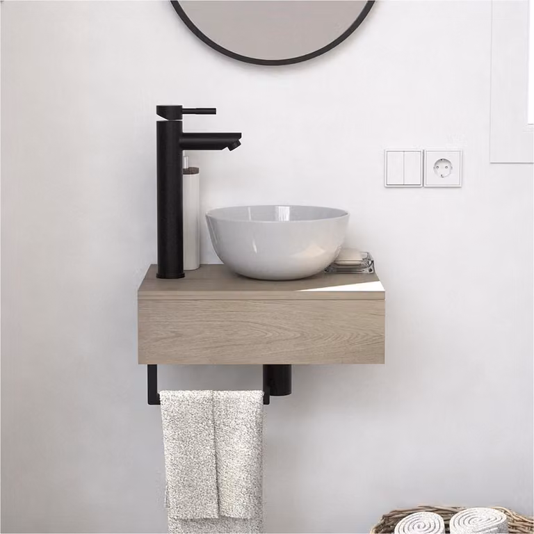 Lavabo da appoggio spesso + lavabo SOHO