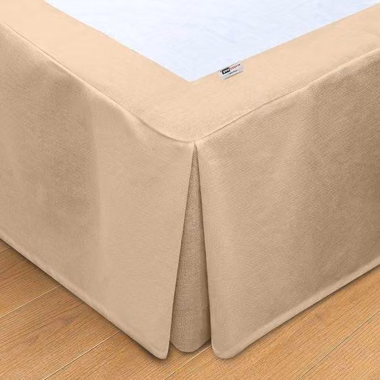 Materasso boxspring beige 140 x 190 cm per camera da letto
