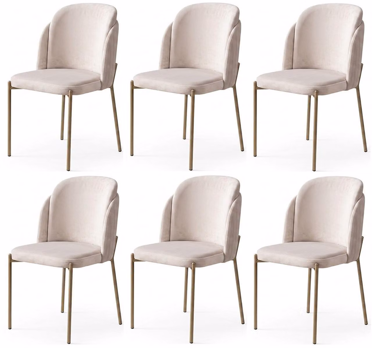 Sedie dal design moderno, bianche, ideali per la sala da pranzo, confortevoli, imbottite e pratiche