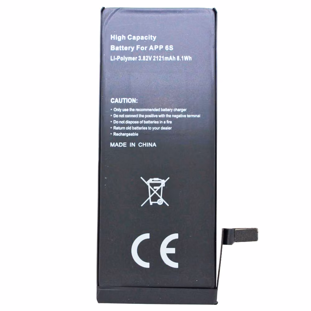 batteria ad alta capacità e ad alte prestazioni da 2121 mAh adatta alla batteria dell'Apple iPhone 6S 616-00033, 616-00036, max. 8,1Wh