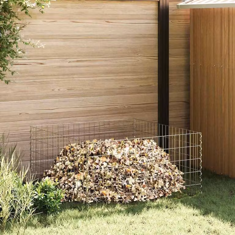 Maison Exclusive - Composter quadrato, dimensioni 100 x 100 x 50 cm, in ferro