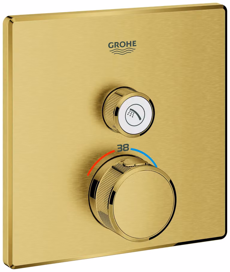 Thermostat Grohe Grohtherm SmartControl avec une vanne d'arrêt, 29123GN0, 29123GN0
