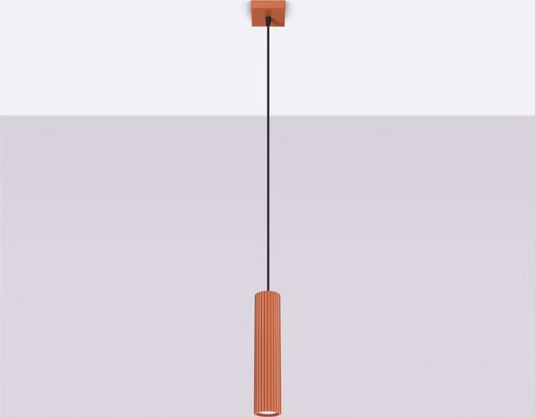 Lampada a sospensione GRAVIO ocra rosso-nera 1xGU10x10W in alluminio, dimensioni: 118x8x8 cm, IP20, Pure Lume