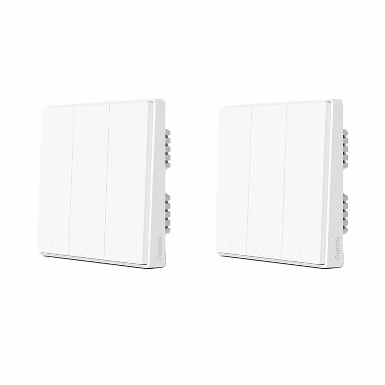 Interruttore intelligente Aqara Wand, controllo wireless ZigBee, compatibile con Mi Home, modello D1, senza filo neutro, 3KX2