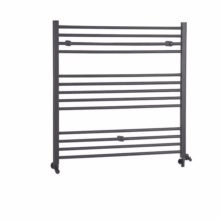 Scaldasalviette Misto Piatto - Termoarredo Bagno Antracite - 1000 x 1000mm - 667W - Artle