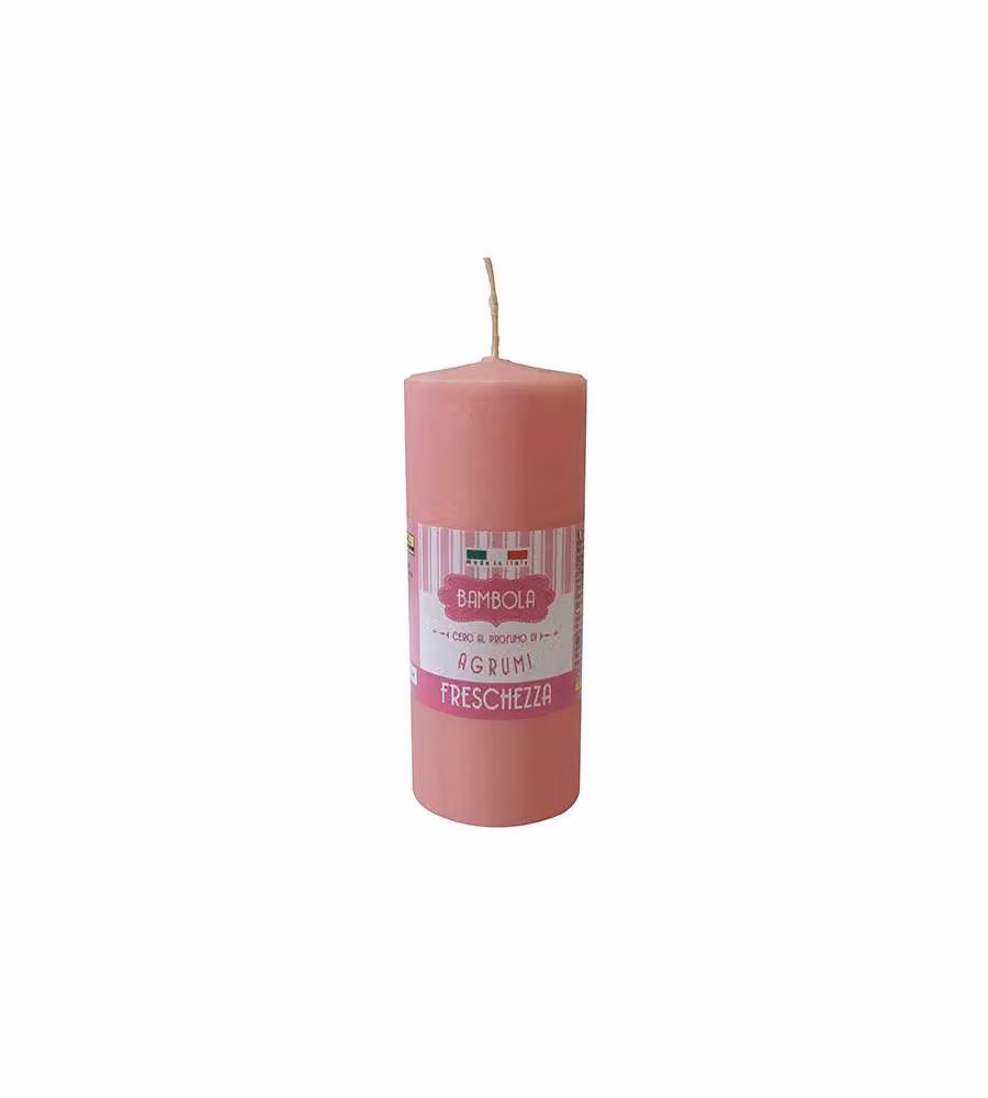 Candela Profumata agli Agrumi 3,9x9 cm Freschezza per la Casa