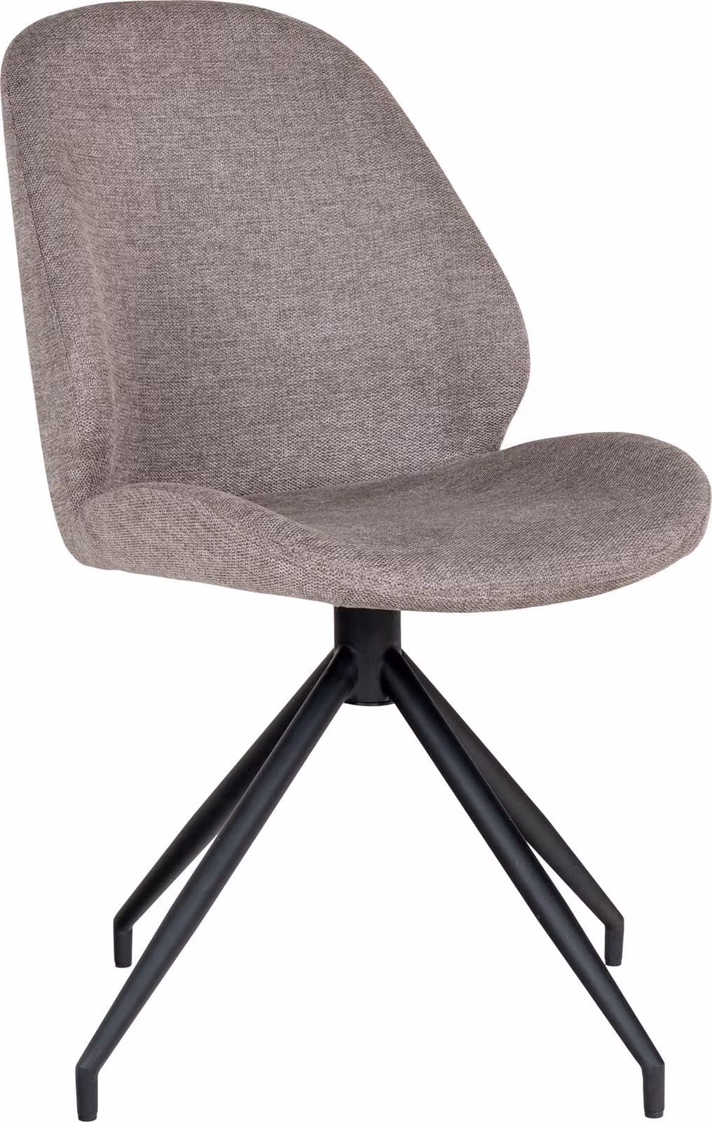 Sedia da pranzo MonteCarlo con base girevole marrone chiaro.