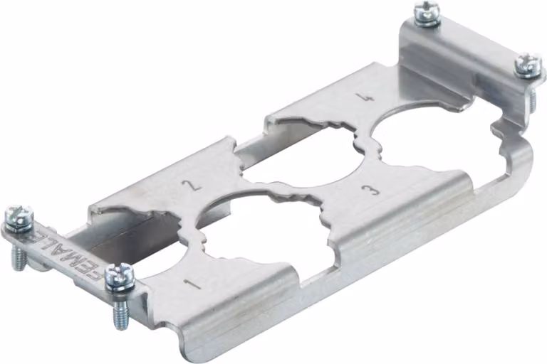 HARTING Han HPR telaio di supporto (inverso), dimensione 24B presa, per 4 moduli HC 250 Materiale metallo - 1 pezzo