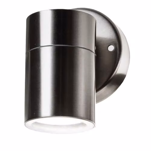 Portafaretto LED da Muro Rotondo GU10 (Max 35W) Colore Metallico IP44
