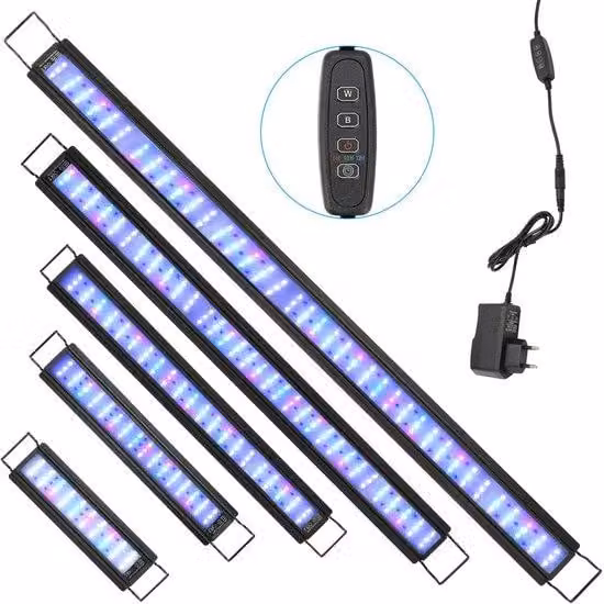 Lampada LED per acquari da 28 W con supporto e timer