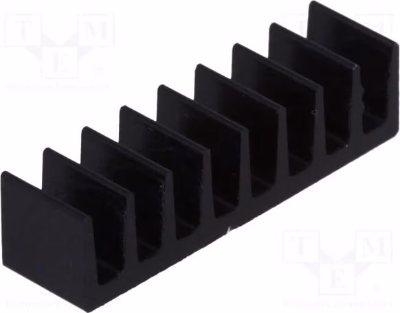2 radiatori: neri, stampati, larghezza: 19 mm, altezza: 4,8 mm, 56K/W, modello ICKSMDB5SA. Radiatore, lunghezza: 5 mm