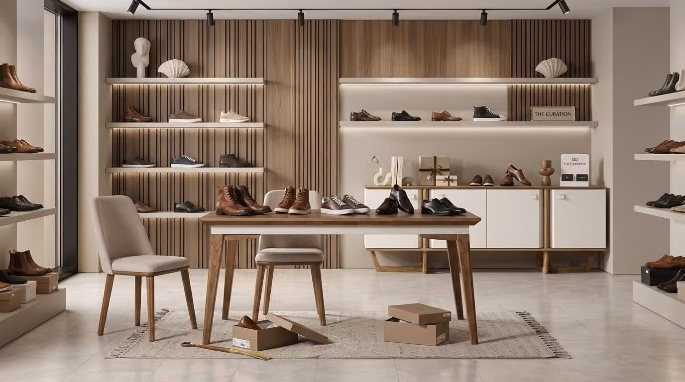Tisch Konsole Wohnzimmer Stil modern braun rechteckig praktisch geräumig