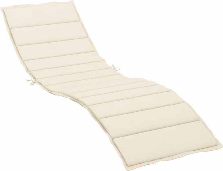 Cuscino per Lettino Crema 200x70x3 cm in Tessuto Oxford