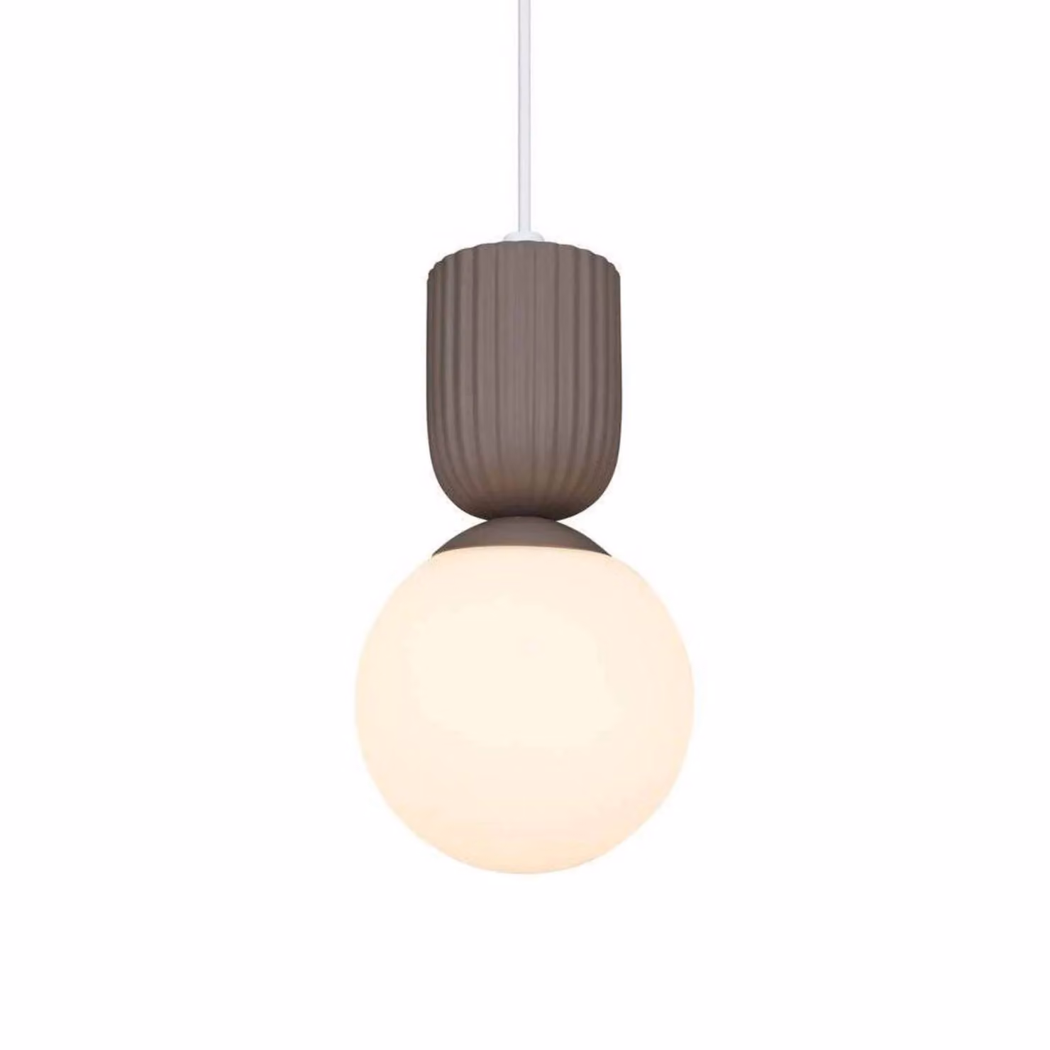 Nordlux Lampada a sospensione in vetro Sadie, dimmerabile, Marrone / Ruggine, Soggiorno / Sala da pranzo, Ceramica, Scandinavo, Lampada a sospensione