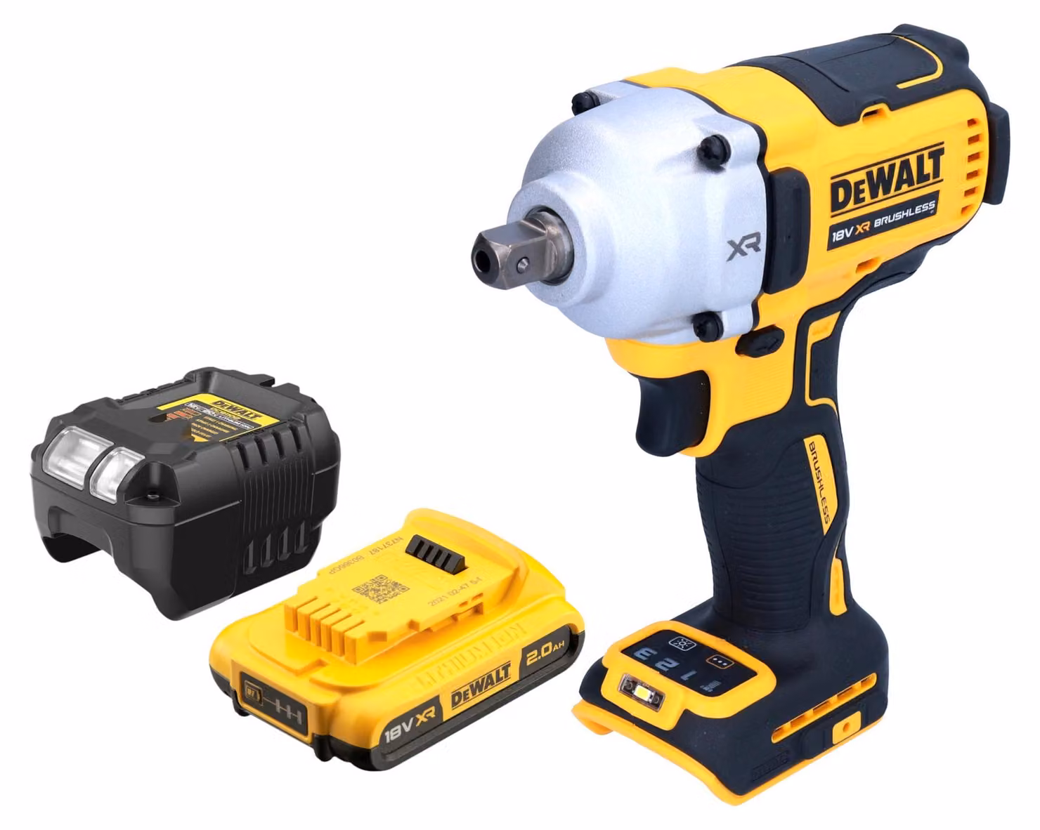 DeWalt DCF 892 D1 Avvitatore a impulsi a batteria 18 V 812 Nm 1/2" brushless + 1x batteria ricaricabile 2,0 Ah + caricatore