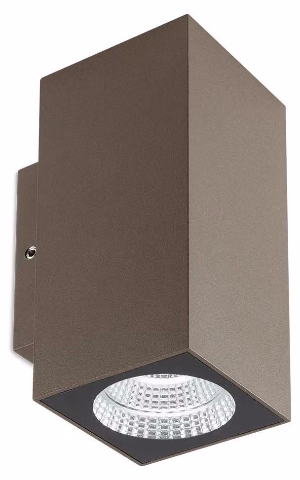 Redo Outdoor QUAD – diametro 5,9, altezza 12,8 cm – colore marrone, temperatura di colore 3000K