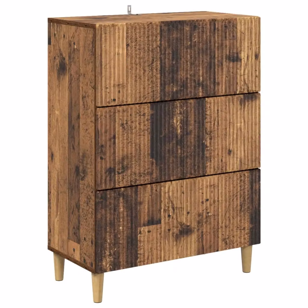 Mobile con Cassetti Moderno vidaXL in Legno MDF Marrone L 66 cm x P 34,5 cm x H 90 cm – 2
