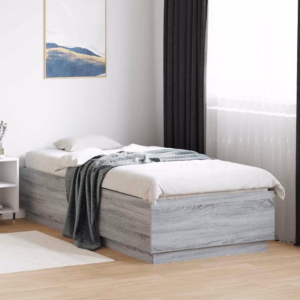 Giroletto vidaXL in legno multistrato grigio Sonoma L/P: 100 x 200 cm