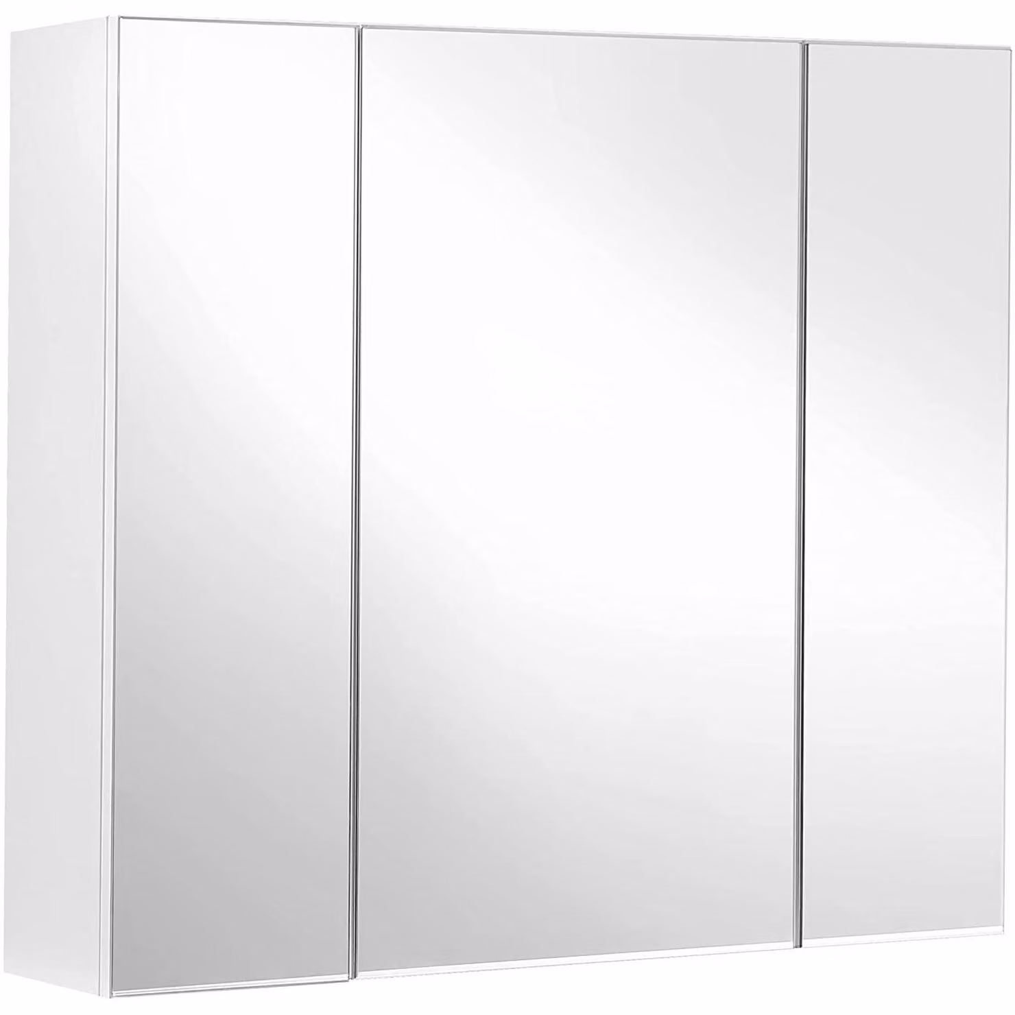 Mobiletti specchio per bagno – 3 ante – Montaggio a parete – 60 x 15 x 55 cm