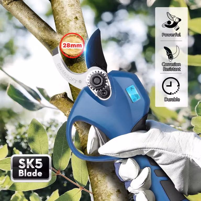 Potatore elettrico - Motore brushless da 850 W - Larghezza di taglio di 28 mm - Lame in acciaio SK5