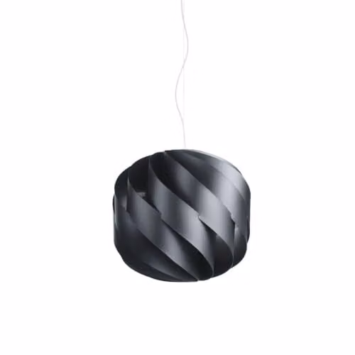 Lampadario Moderno Polilux ® Nero E Metallo Cromo 2 Luci E27