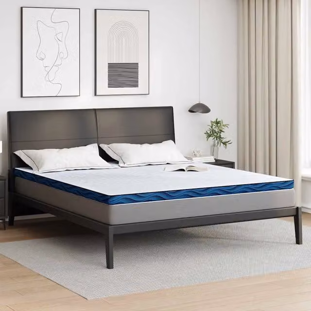 Topper per materasso 180 x 200 cm Spessore Tessuto Jacquard 4106273