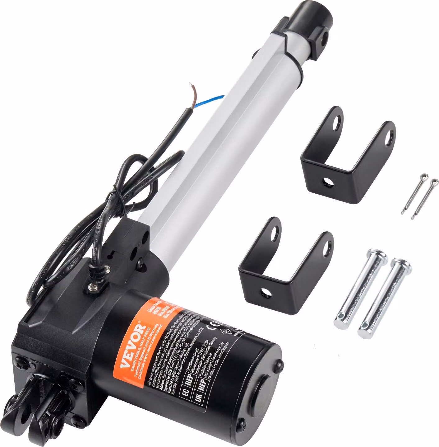 6000N Attuatore lineare DC 12V Attuatore lineare IP44 Motore lineare elettrico Lunghezza corsa 200 mm Livello di rumore ≤ 50dB Apriporta elettrico 5 mm/s Velocità di traslazione Tecnologia lineare Attuatore di regolazione