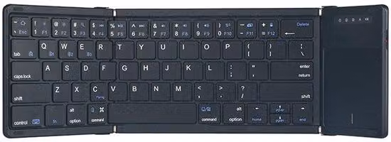 Tastiera Bluetooth in pelle, leggera e portatile, dotata di touchpad, ideale per i clienti aziendali
